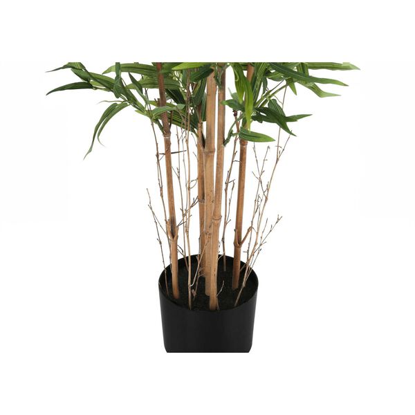Black Green 50-Inch Indoor Faux Fake Floor Potted Decorative Artificial Plant, image 3